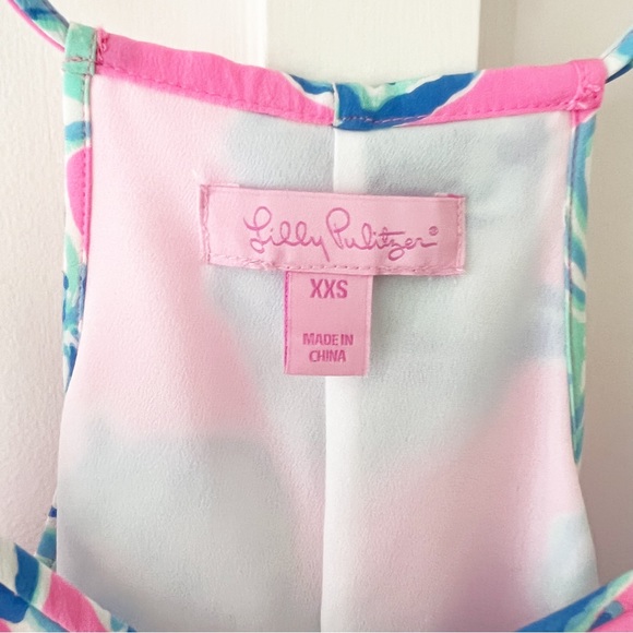 LILLY PULITZER pink dusk strappy silk slip dress - Picture 7 of 7